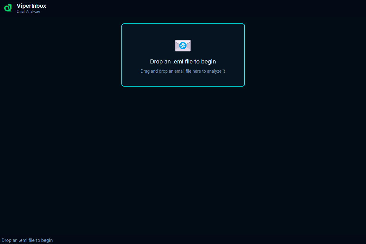 ViperAI INBOX Start Screen